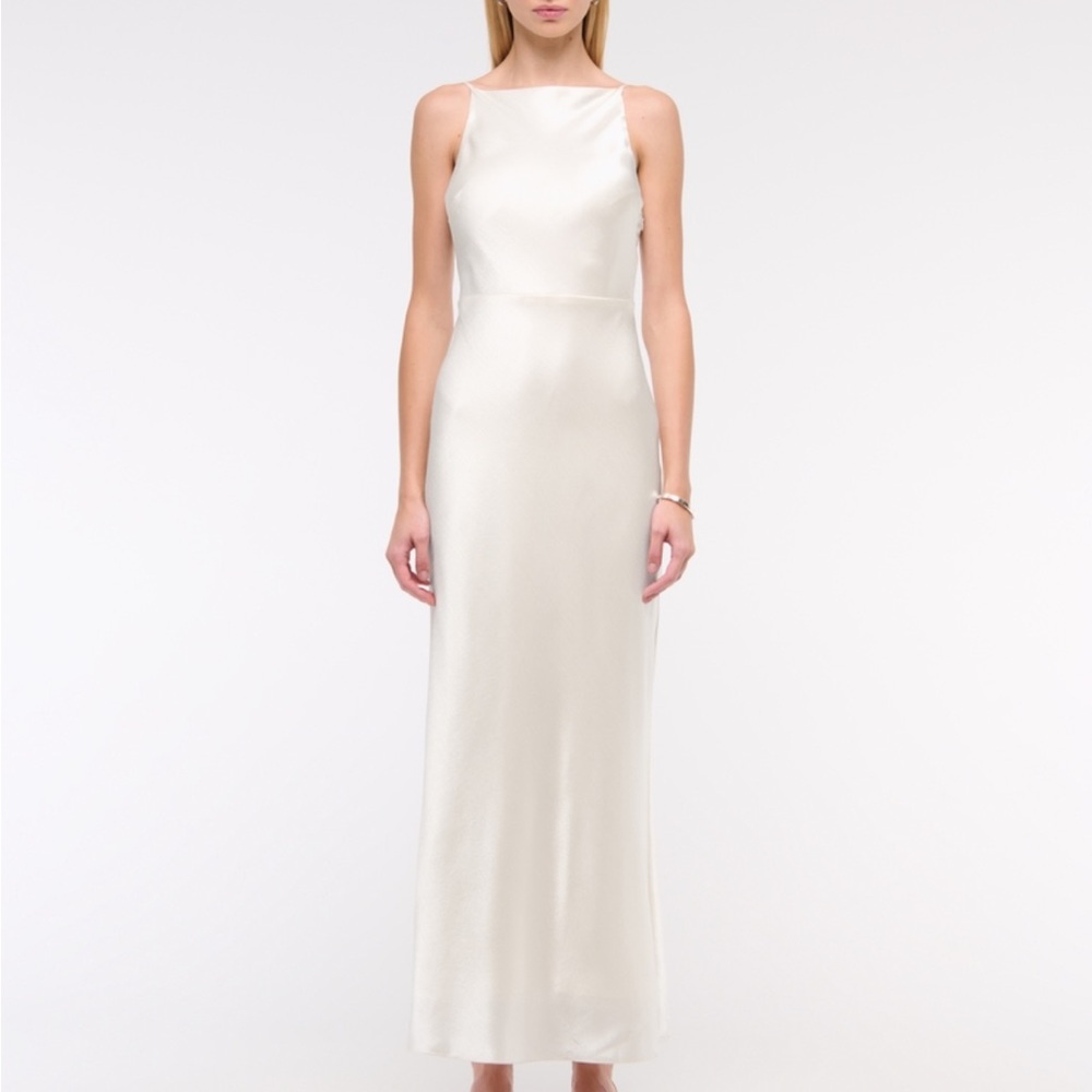 Abercrombie & Fitch Cream Maxi Dress